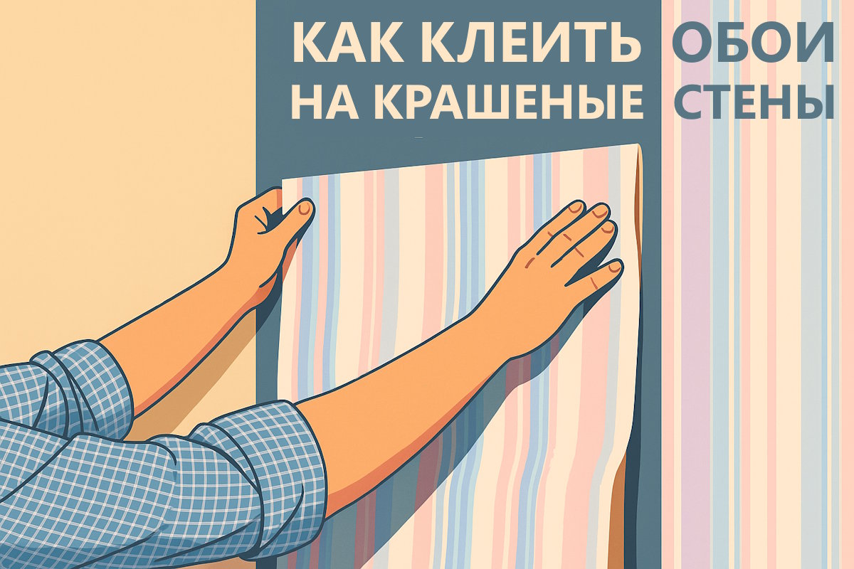 Как лучше клеить обои на крашеные стены
